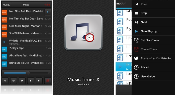 aaa - Music X - Phần mềm nghe nhạc có hẹn giờ tắt
